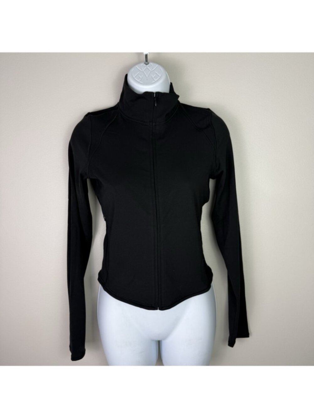 Vuori Chilled Out Track Full Zip Jacket S Black Mock Neck Athleisure Granola - Picture 6 of 9